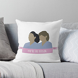 meredith and cristina greysanatomy you're my person Throw Pillow RB1010