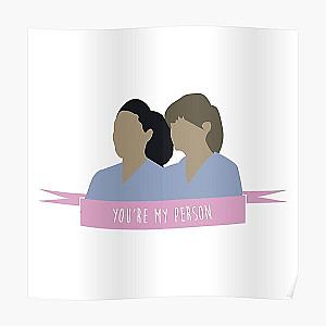 meredith and cristina greysanatomy you're my person Poster RB1010