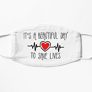 Its a Beautiful Day to Save Lives - Grey's Anatomy Flat Mask RB1010